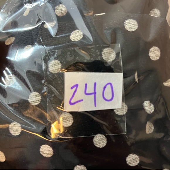 INC International Concepts black polka white dot cami dress size XL - Picture 6 of 6